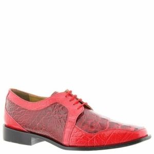 Giorgio Brutini Textured Red Derbys